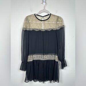 Ramy Brook Watson Black Lace Mini Dress Size XS